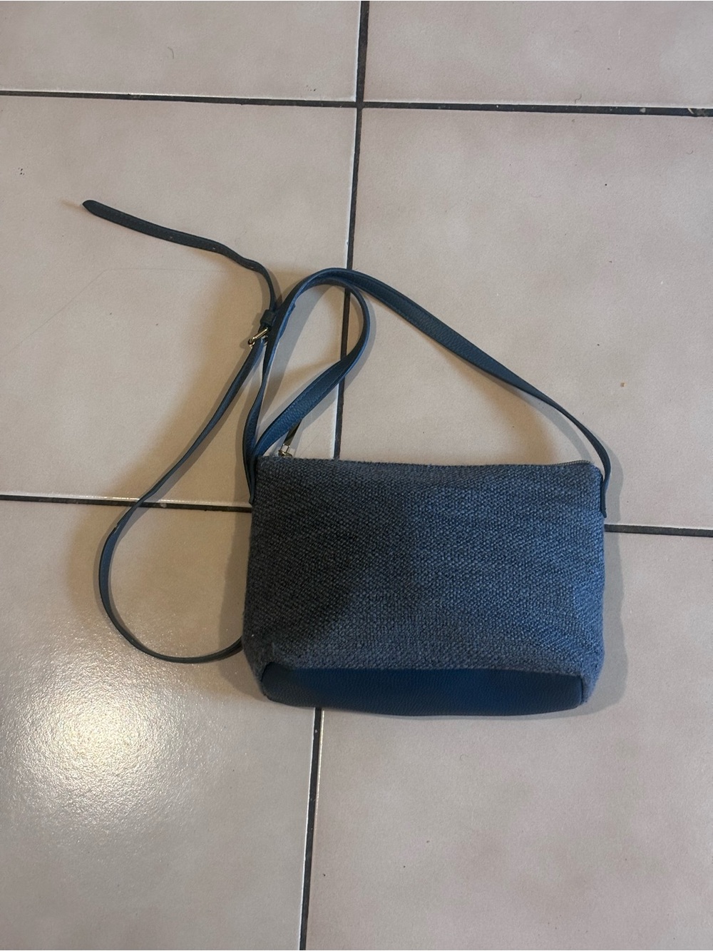 Lancome Heathered Blue Crossbody Bag